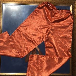 Orange patterned pants